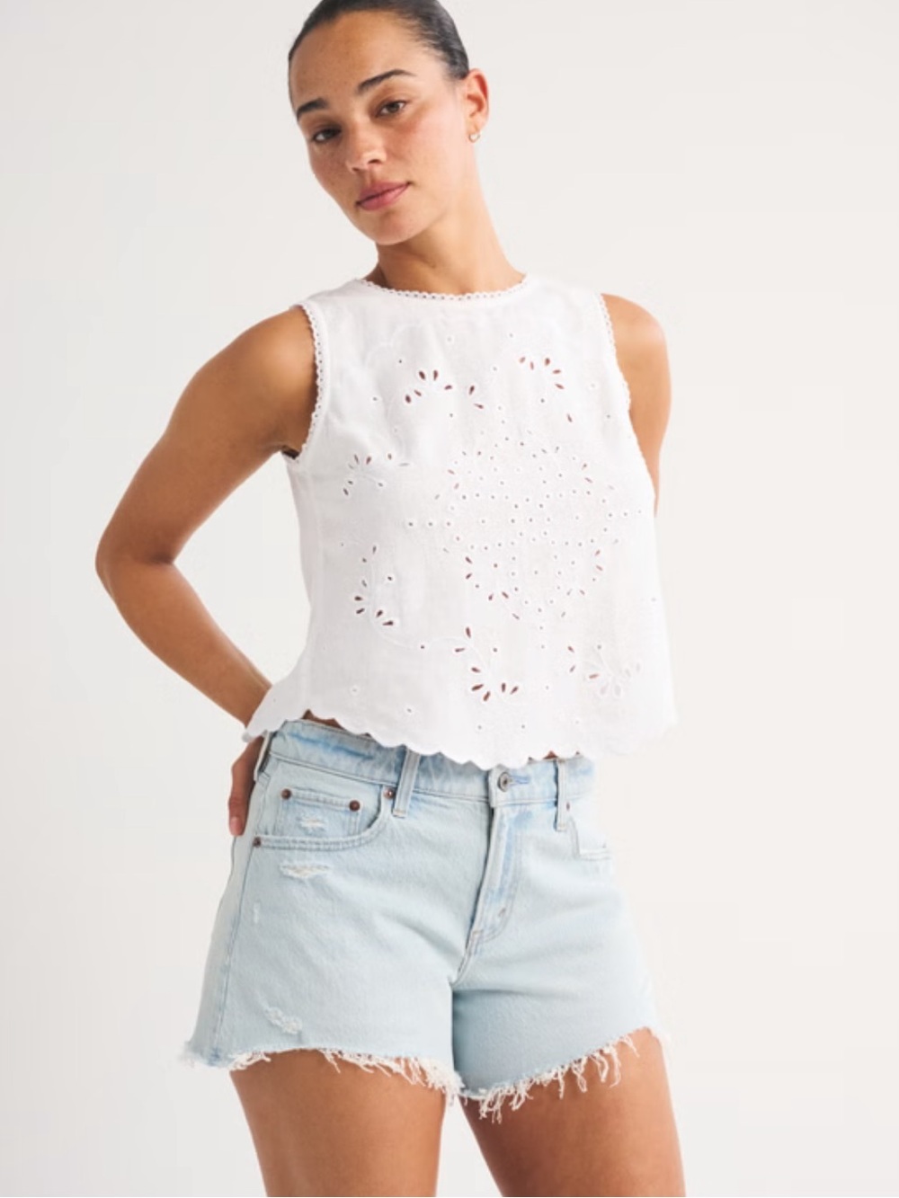 Abercrombie Curve Love A-Line shorts